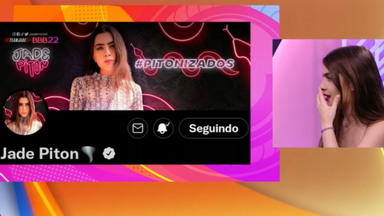 BBB 22: Fora do reality, Jade Picon fica chocada ao descobrir apelido ‘Piton’