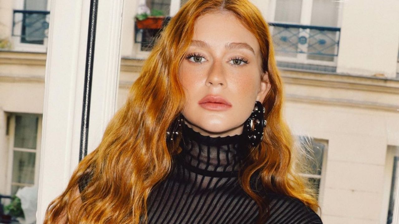Em Paris, Marina Ruy Barbosa aposta em look ‘all black’ e superprodução