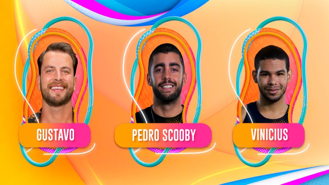 BBB 22: Gustavo Marsengo, Pedro Scooby e Vinicius formam o oitavo paredão do reality; vote em quem deve sair