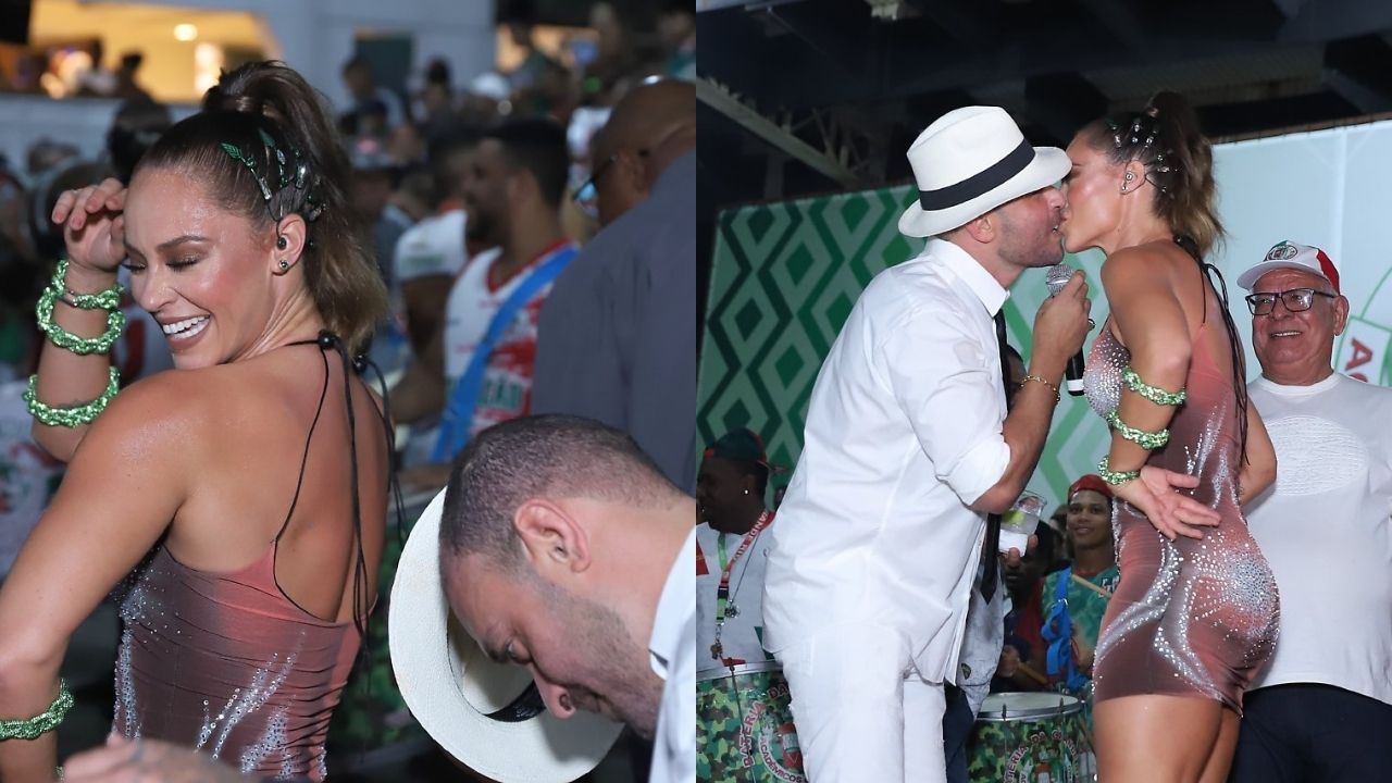 Paolla Oliveira e Diogo Nogueira caem no samba em ensaio de Carnaval no Rio de Janeiro