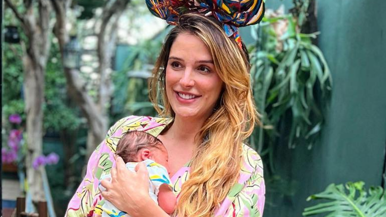 Rafa Brites mostra detalhes da festinha de mesversário do filho, Leon