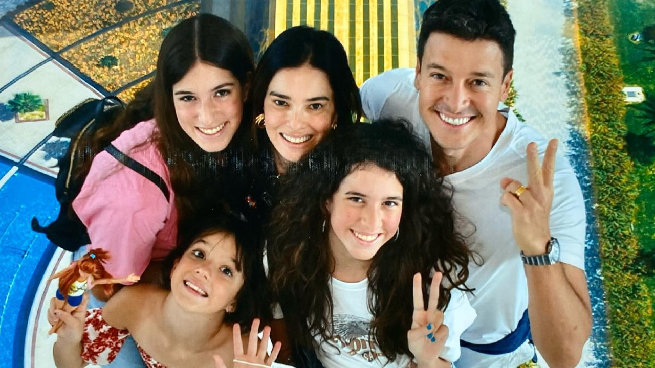 Rodrigo Faro aproveita viagem em família pelos parques de Orlando, na Flórida