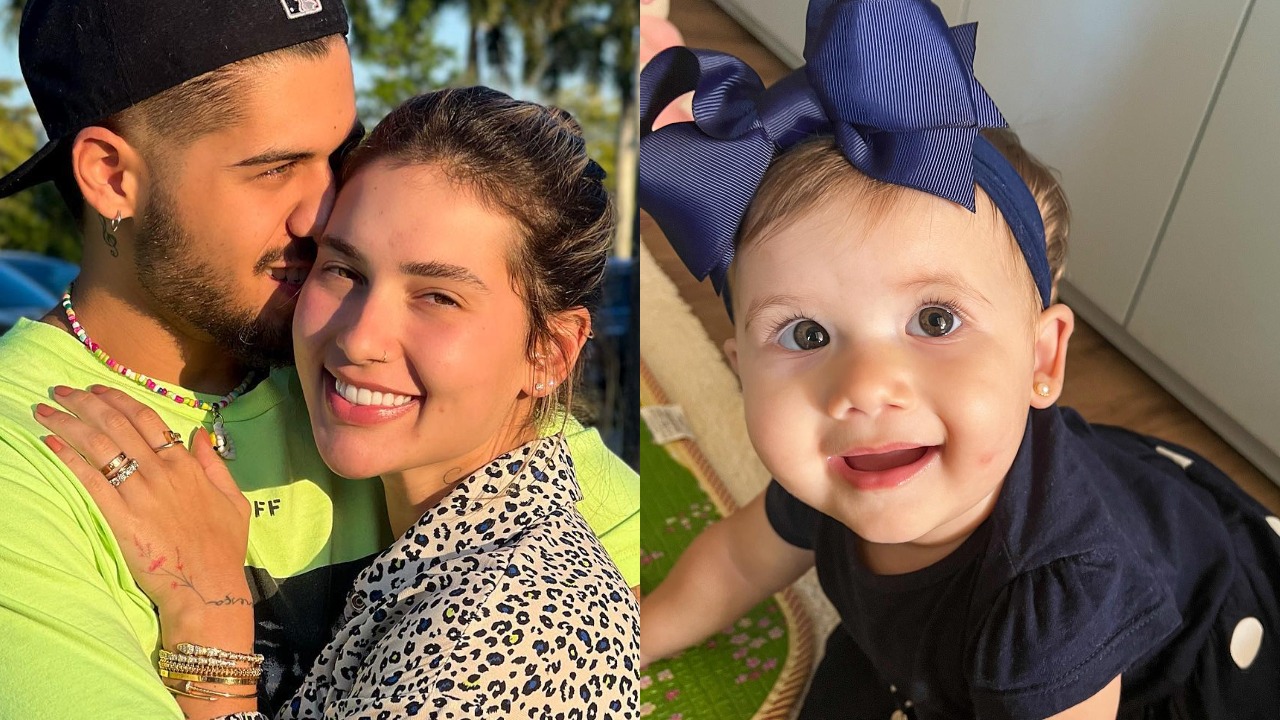 Filha de Virginia Fonseca e Zé Felipe rouba a cena na web com gargalhadas: ”Fofa demais!”