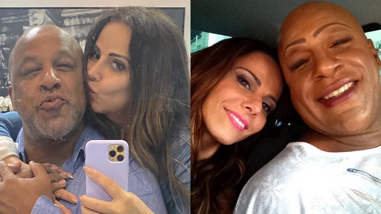 Viviane Araujo encontra Ailton Graça nos bastidores de novo trabalho: ”A dupla de milhões!”