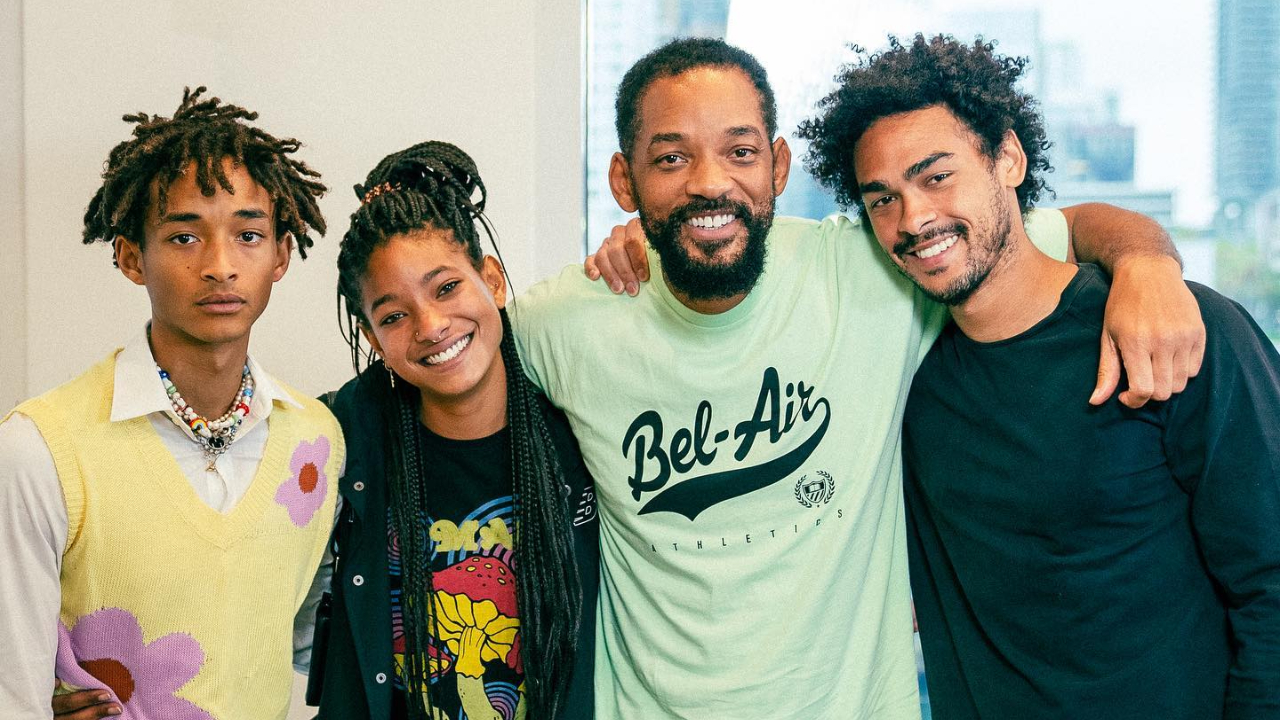 Após ganhar Oscar de Melhor Ator, Will Smith posa com a família e web reage: ”A realeza”