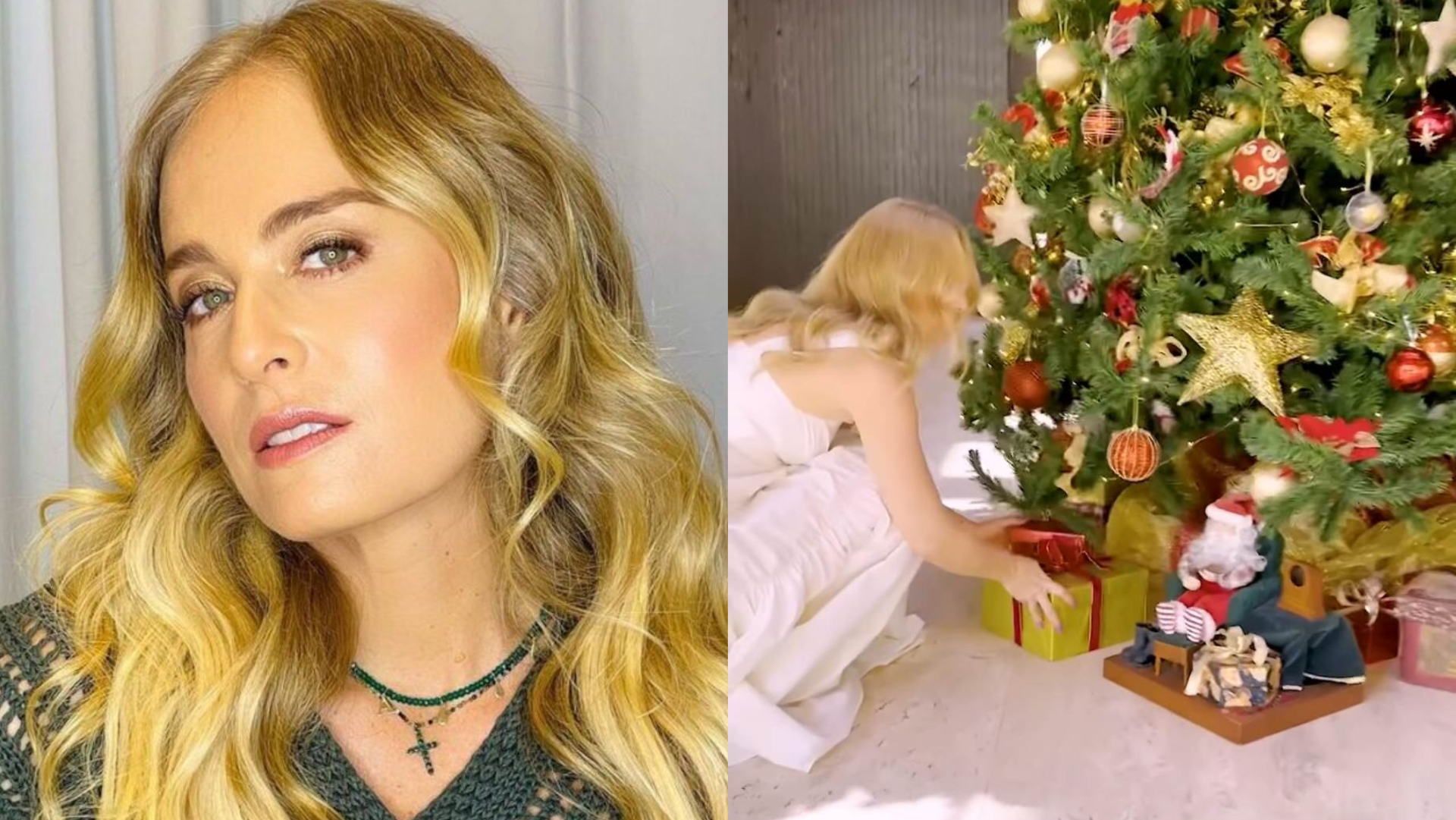 Angélica impressiona ao mostrar decoração personalizada de sua árvore de Natal: ”Que lindo”