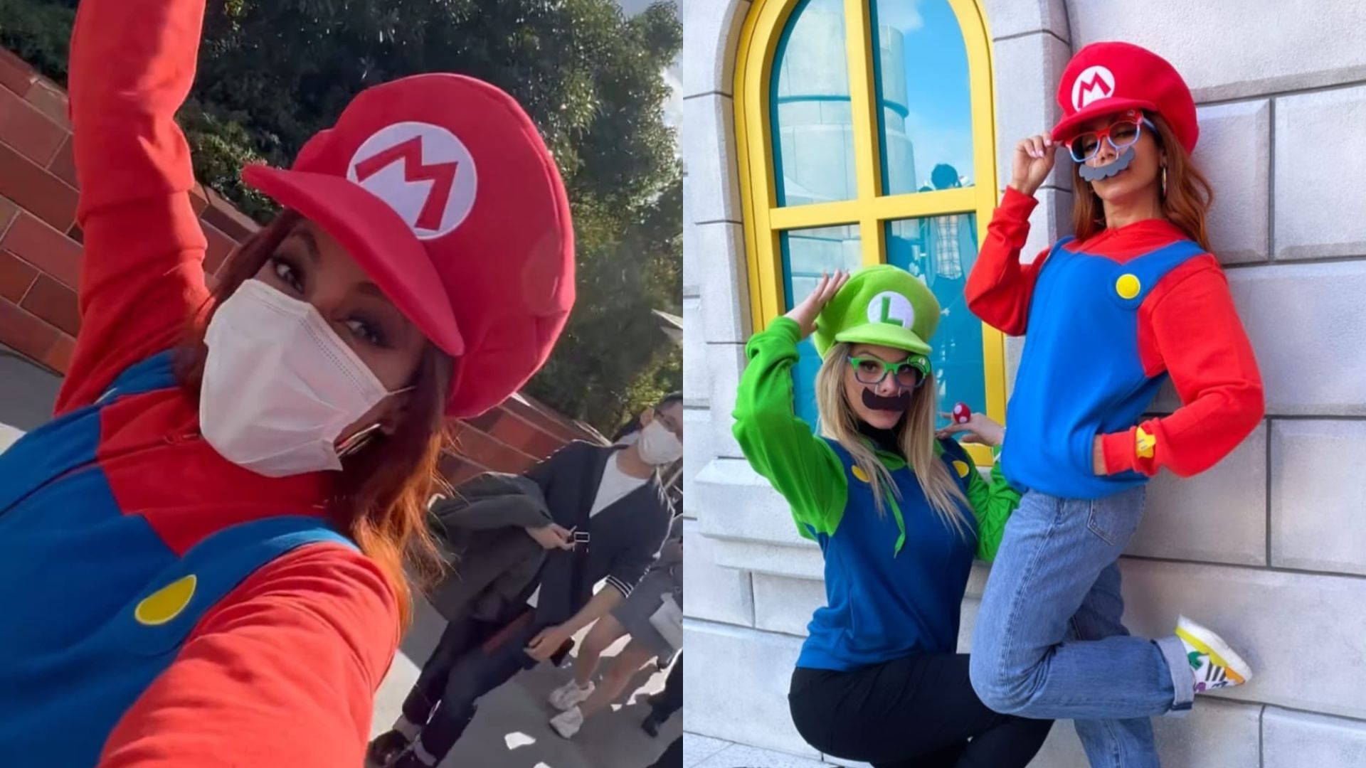 Anitta e Lele Pons curtem o parque da Universal no Japão