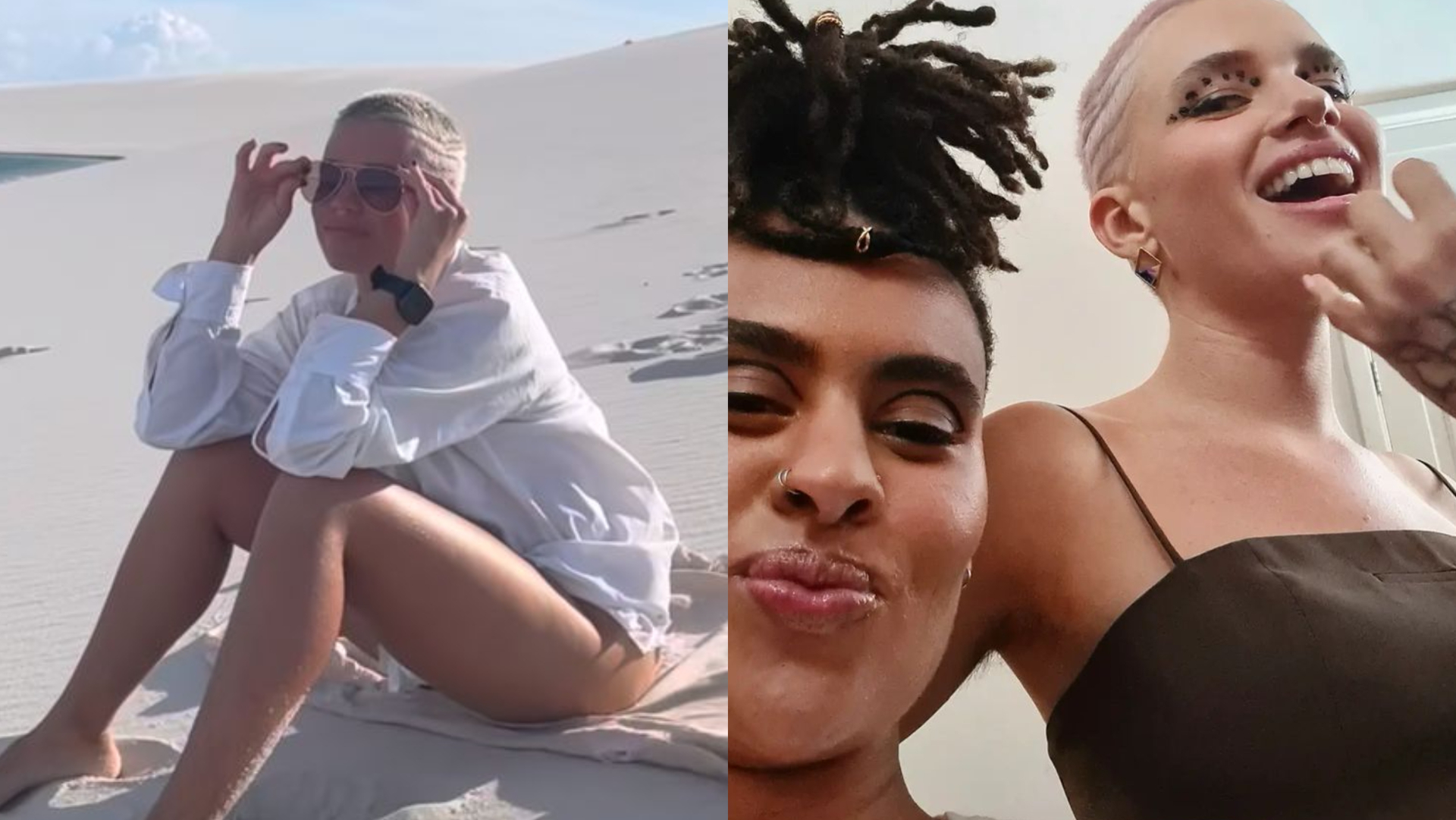 Bruna Linzmeyer faz aniversário e ganha homenagem da namorada: ”Amo viver com você”