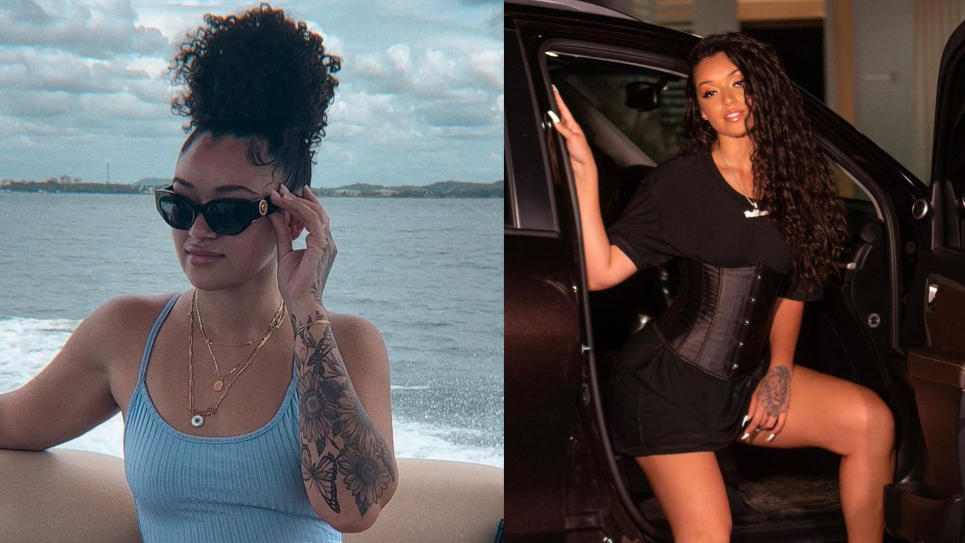 Camilly Victória, filha de Carla Perez, exibe corpão durante passeio de barco em Salvador