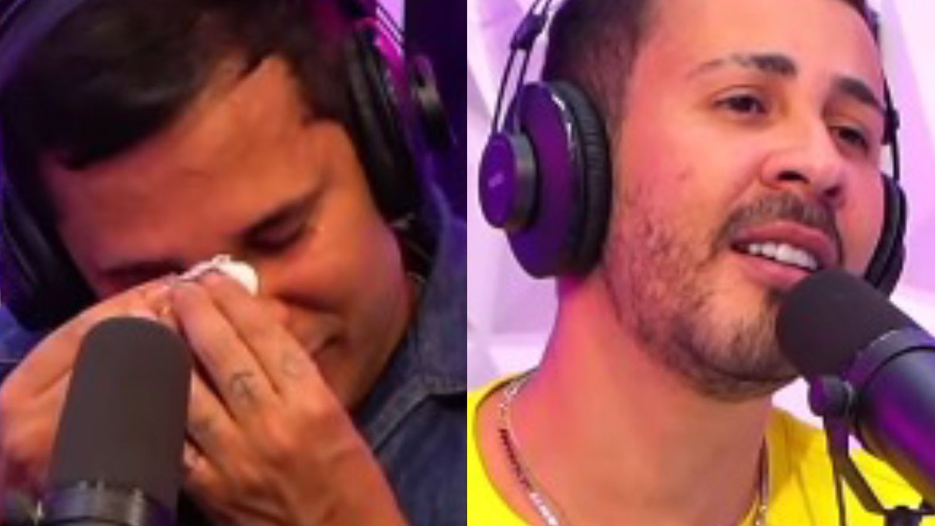 Carlinhos Maia abre coração para Lucas Guimarães em podcast e ex-casal troca selinho
