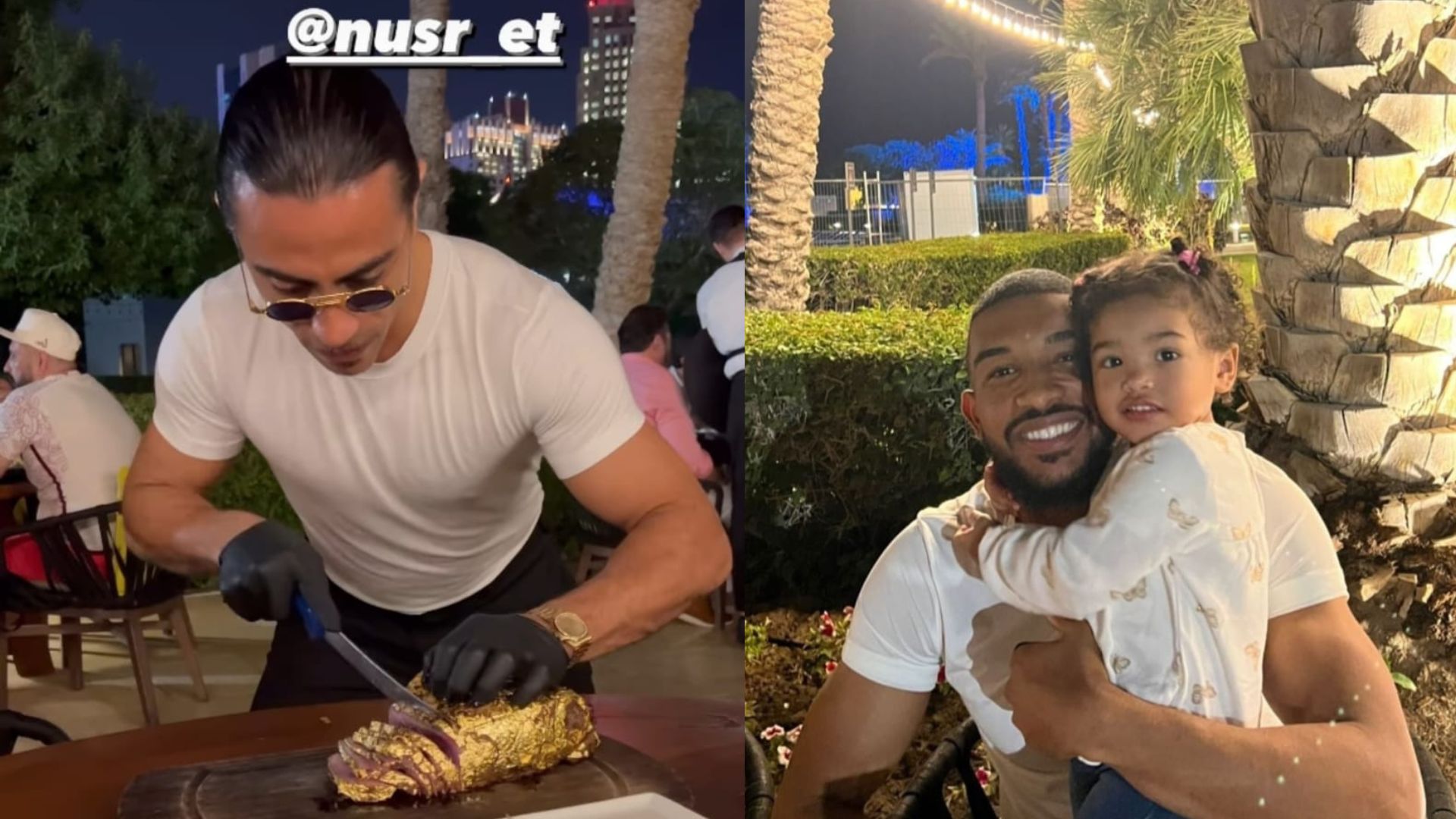 Jogadores comem carne folheada a ouro diretamente da Copa do Mundo no Catar