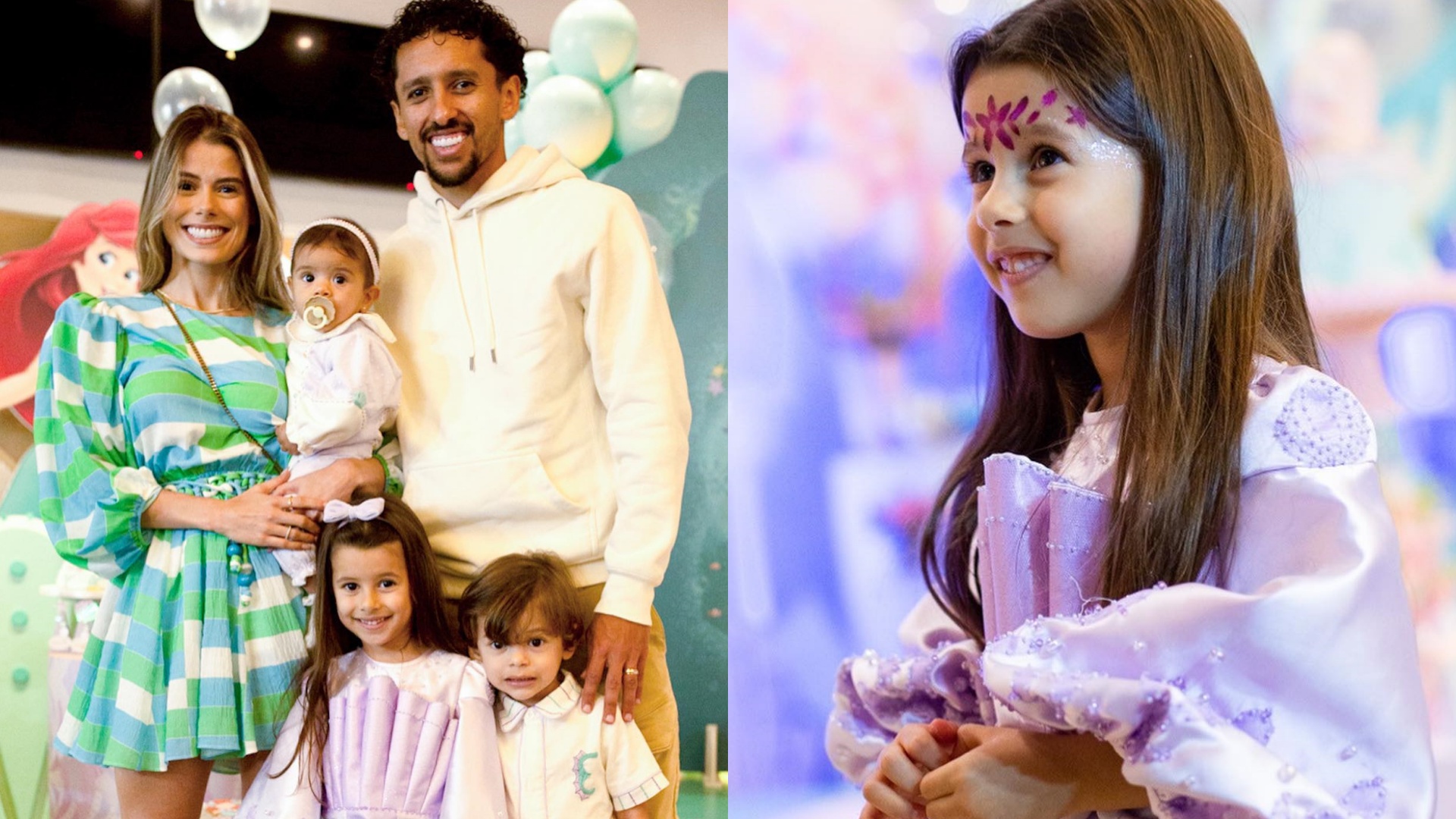 Com festa luxuosa, Carol Cabrino e Marquinhos celebram aniversário de 5 anos da filha: “Dia feliz”
