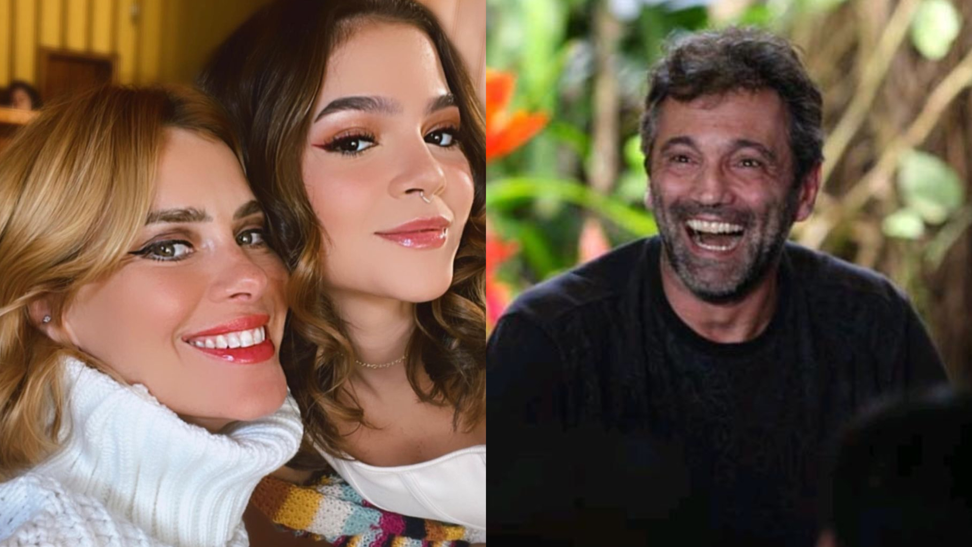 Carolina Dieckmann posa com Mel Maia e diz que sonhou com Domingos Montagner: ”Você tá aqui”