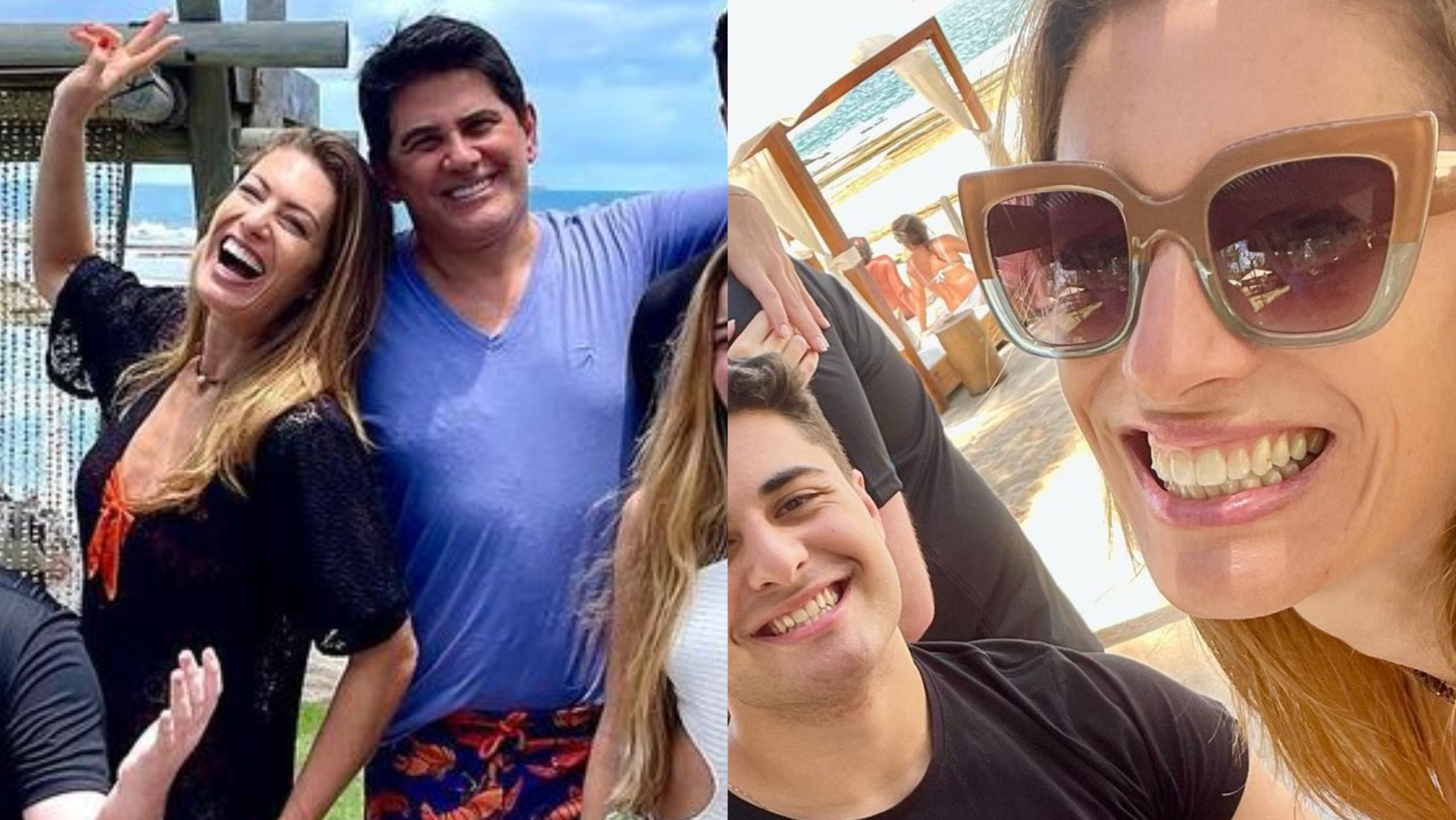 Esposa de César Filho mostra primeira viagem com nora e genro: ”Amo vocês”