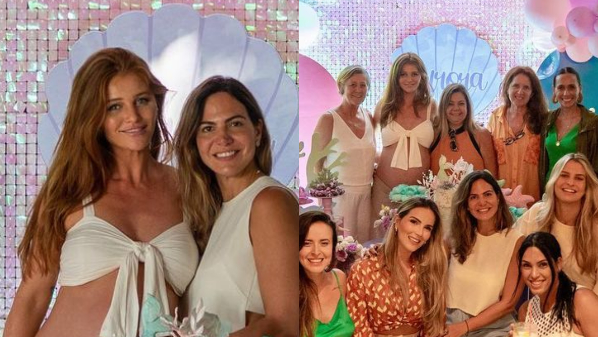 Grávida, Cintia Dicker faz chá de bebê, e Luana Piovani celebra: ”Que benção!”