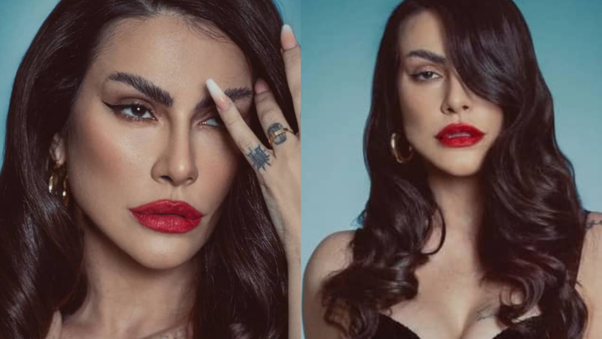 De vestido justíssimo, Cleo exibe decote saltando e arranca suspiros: ”Maravilhosa”