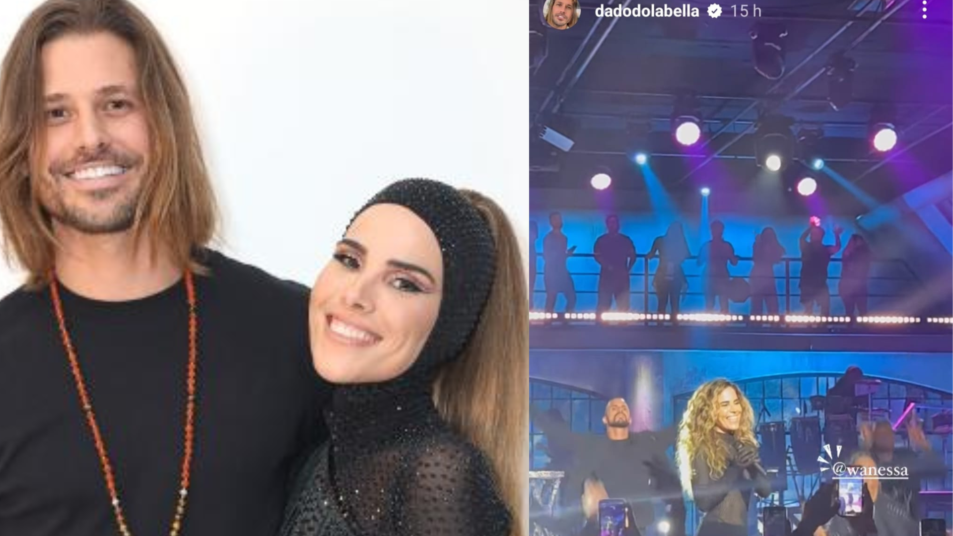 Dado Dolabella acompanha Wanessa Camargo em gravação e exalta a amada