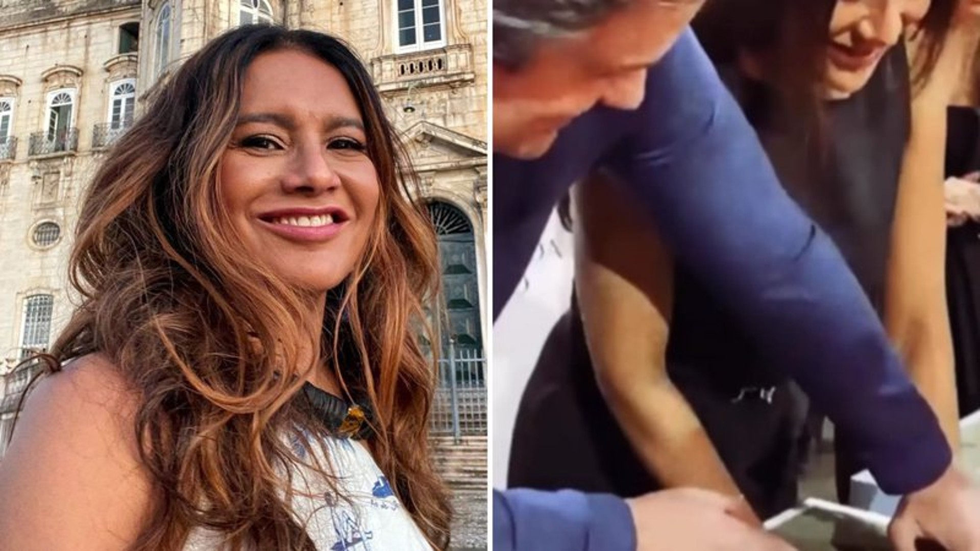 Dira Paes entra para Calçada da Fama de festival de cinema e se emociona