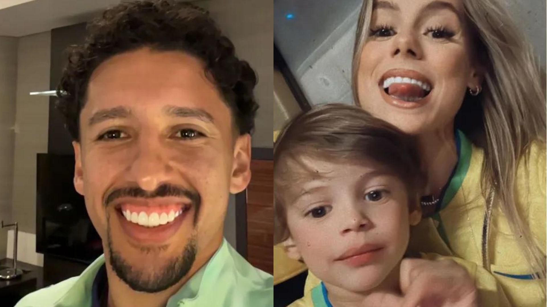 Marquinhos, jogador da seleção brasileira recebe ligação da esposa antes do jogo