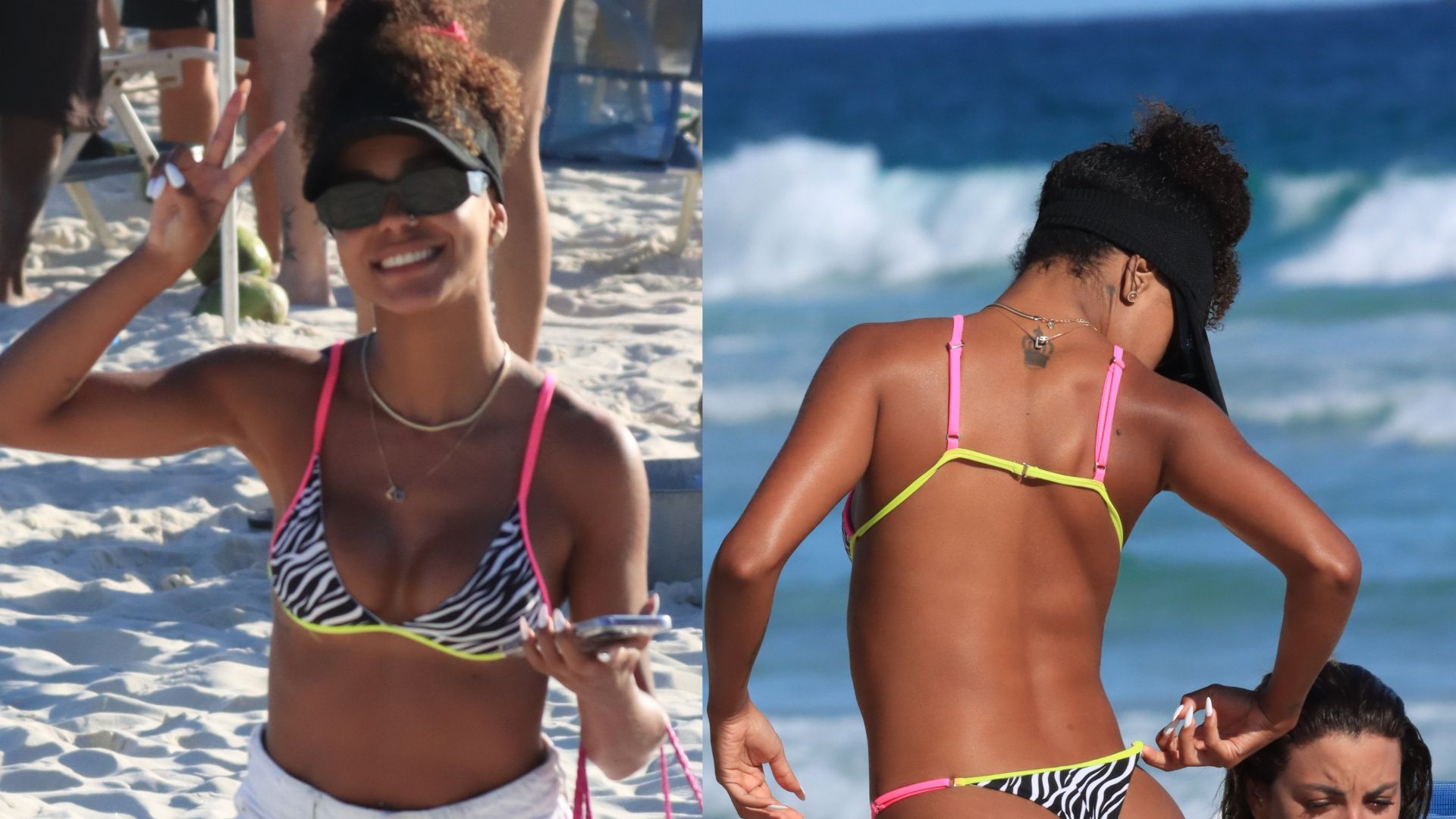 Com biquíni mínimo, Brunna Gonçalves é flagrada na praia em clique indiscreto