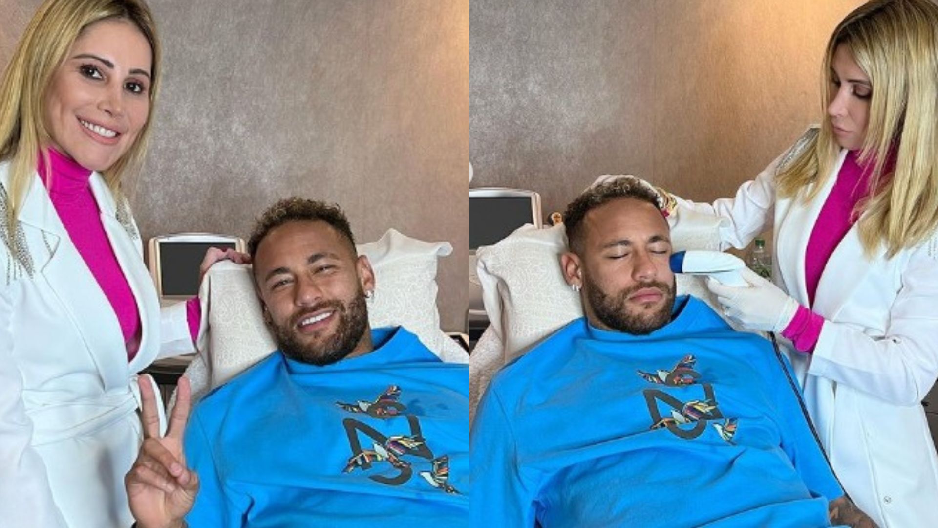 Neymar faz novo procedimento estético no rosto: “Pele de bebê”