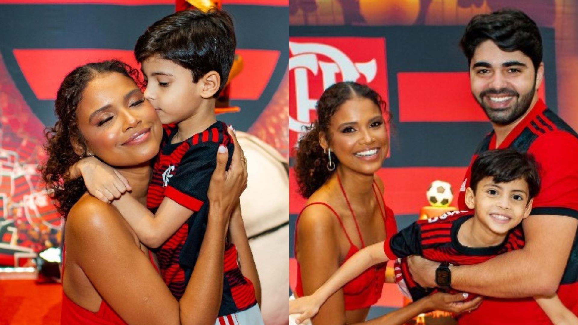 Aline Dias celebra o aniversário de 5 anos do filho com festa inspirada no ‘Flamengo’