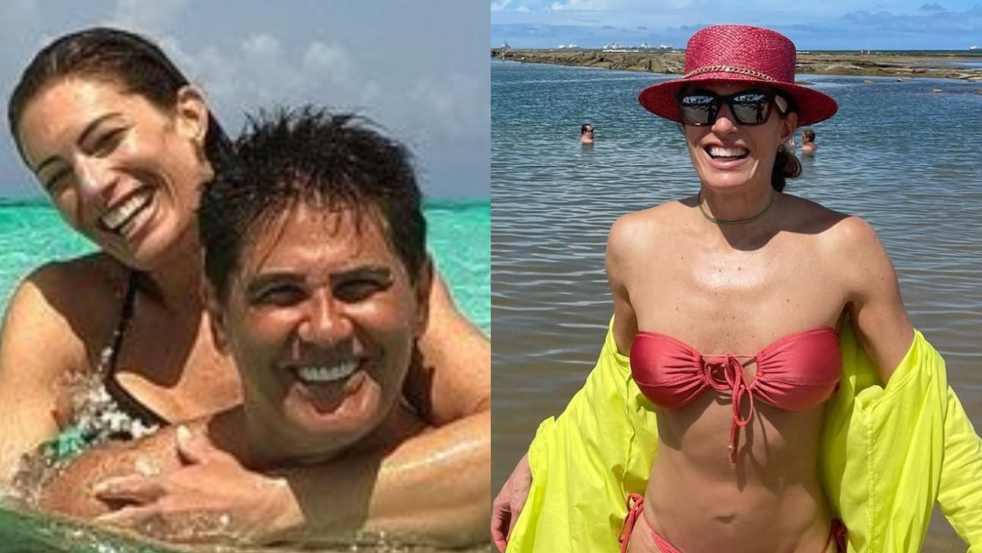 De biquíni sem alça, esposa de César Filho exibe entradinha na barriga e choca: ”Maravilhosa”