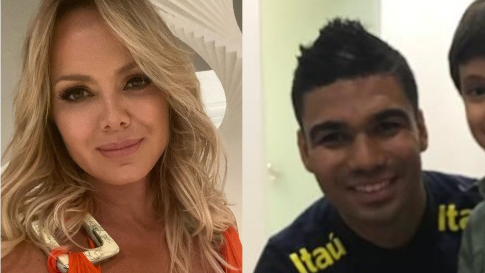 Eliana relembra foto antiga do filho com o jogador Casemiro: ”Viva o Brasil!”