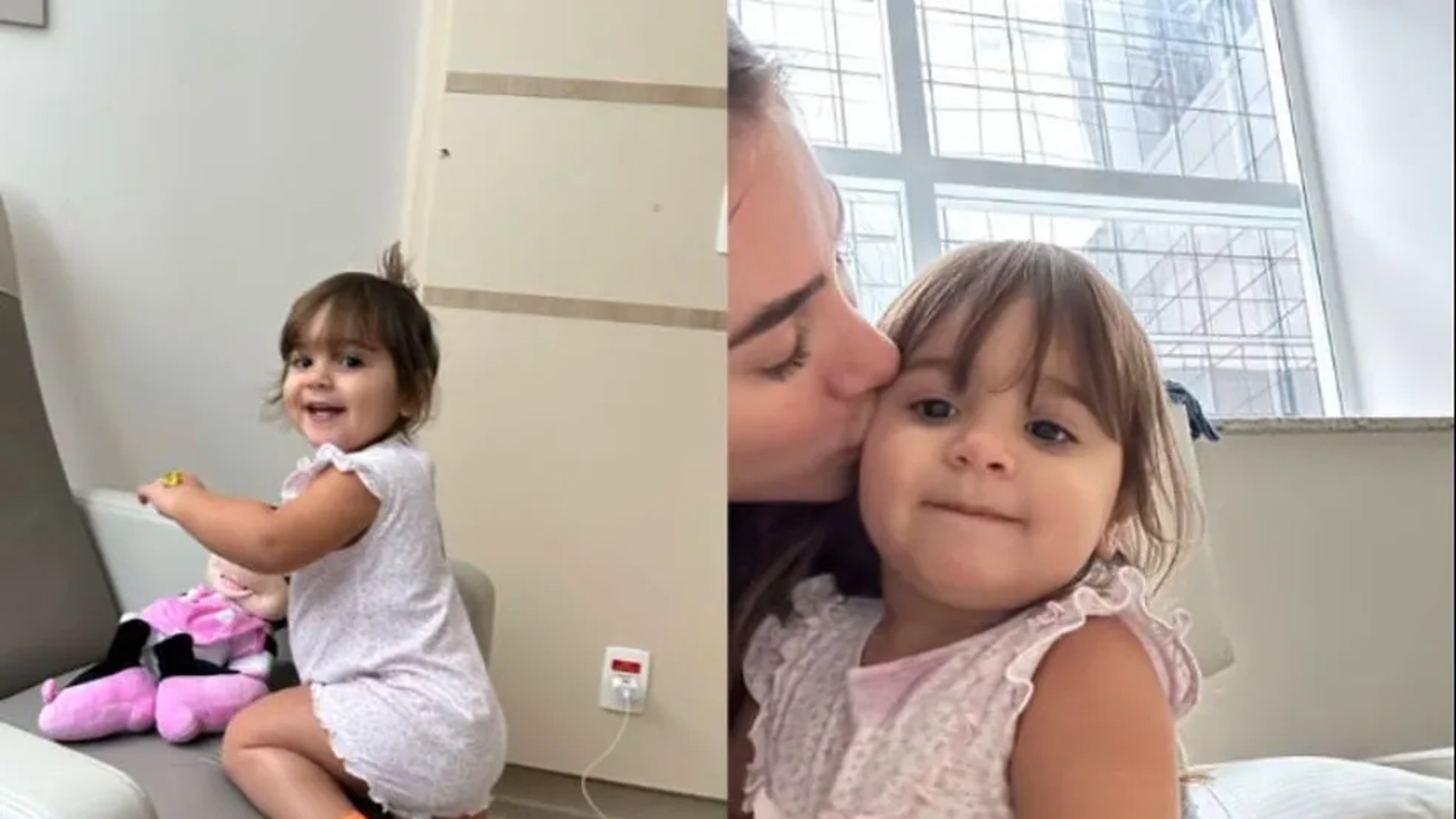 Esposa de Alok, Romana Novais comemora alta hospitalar da filha caçula, Raika