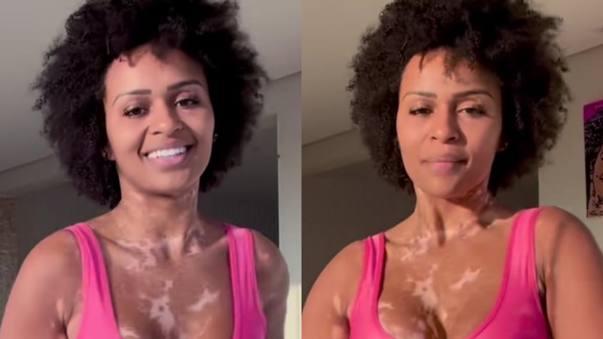 De top e shorts, Natália Deodato esbanja corpão ao surgir dançando: “Perfeita”