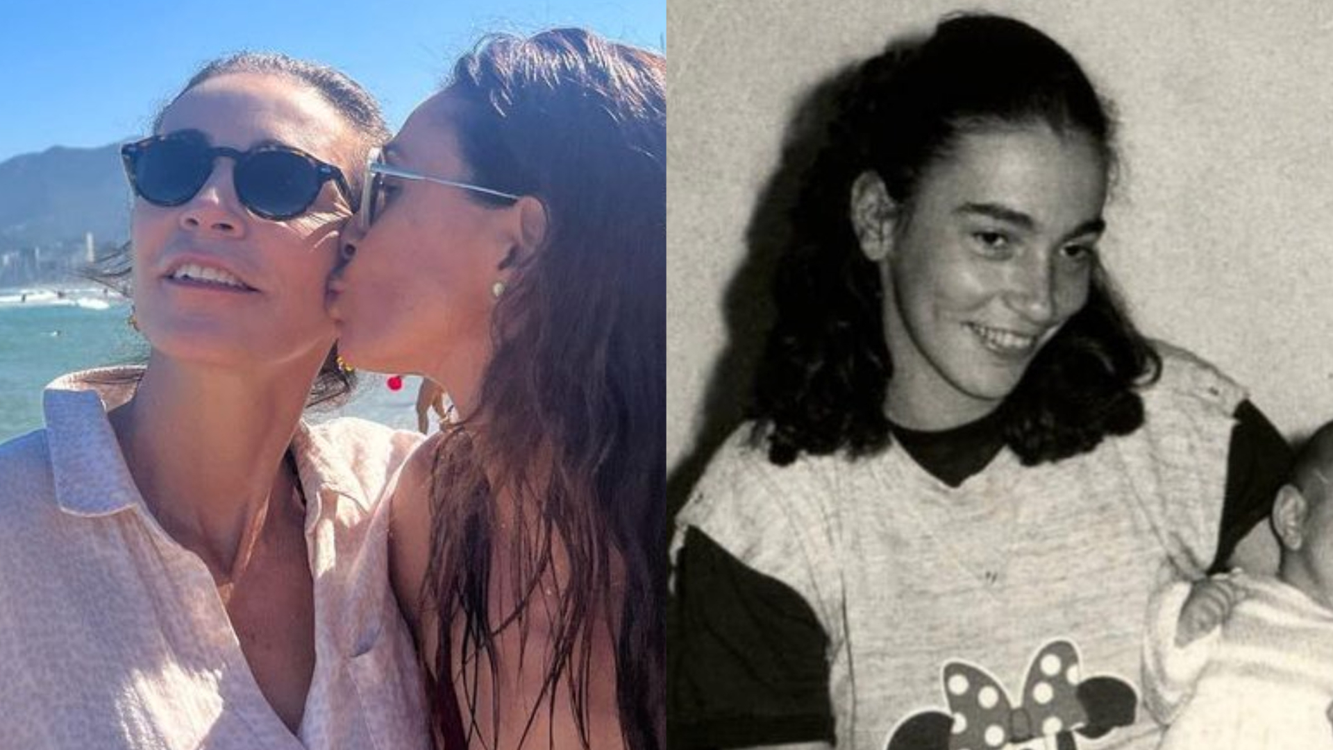 Filha de Isabel Salgado posta foto antiga e homenageia a ex-jogadora de vôlei: ”Sei que segue cuidando”