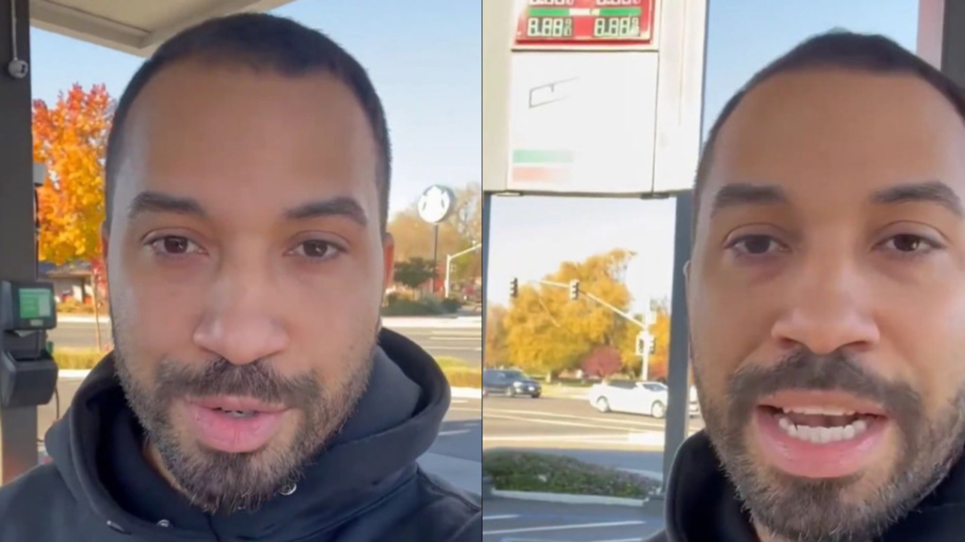 Gil do Vigor passa perrengue ao tentar mostrar para seguidores como abastecer o carro nos EUA