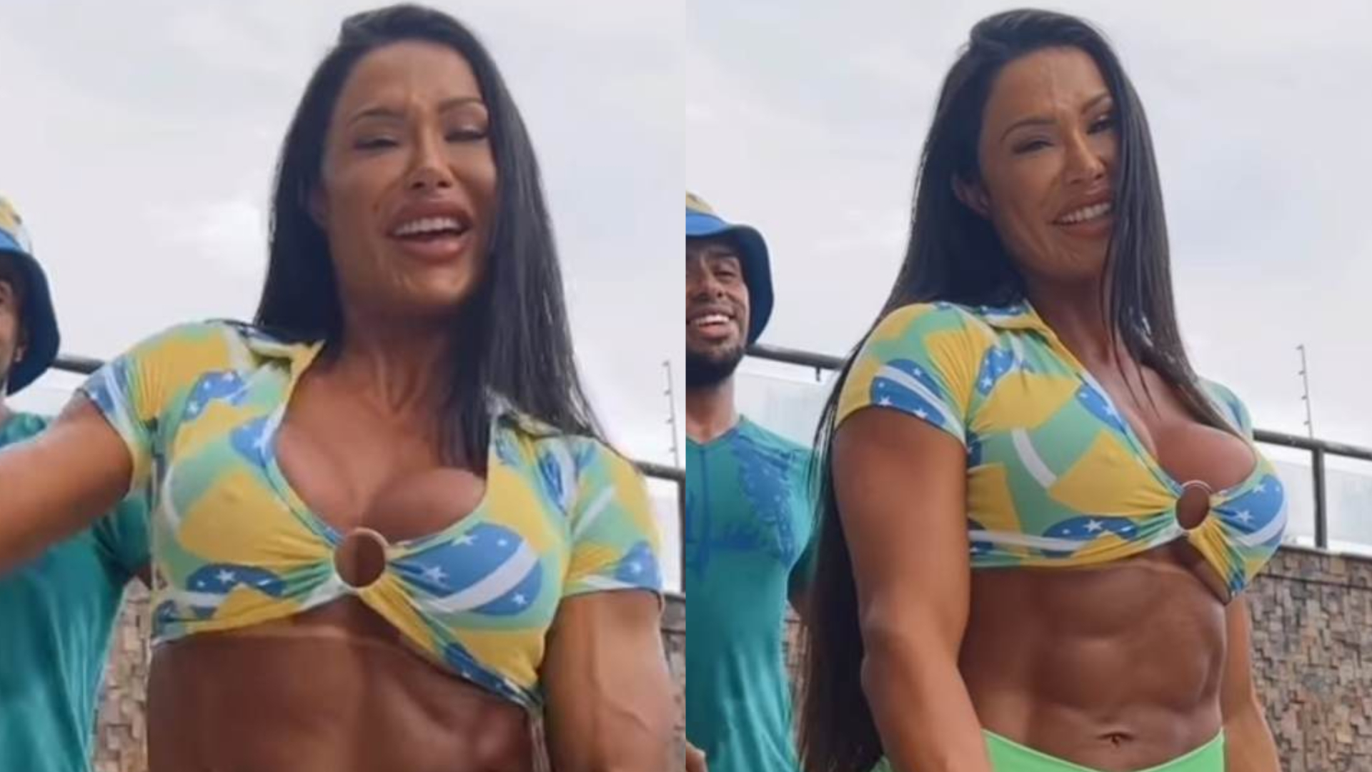 De look micro, Gracyanne Barbosa esbanja corpaço turbinado em dança: ”Linda”