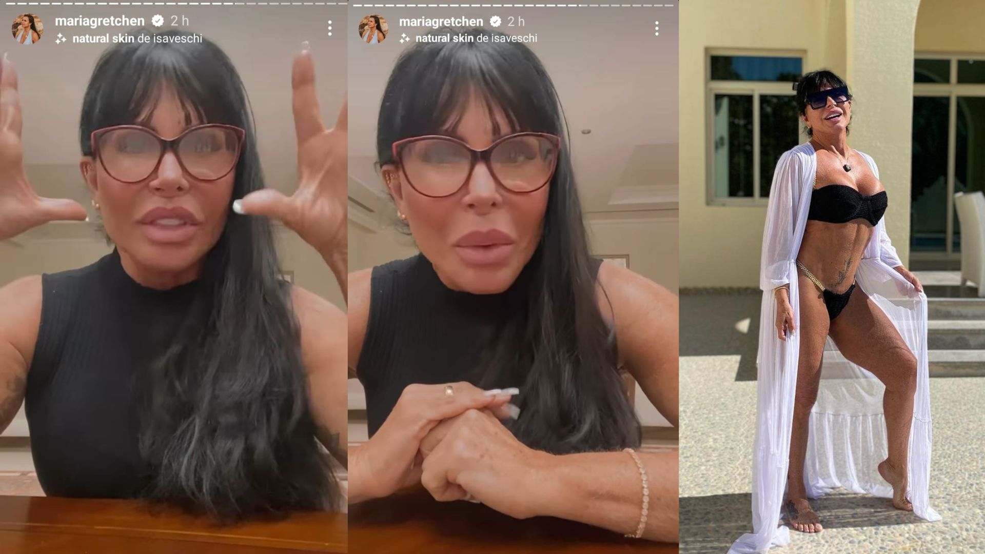 Gretchen se pronuncia através dos stories sobre críticas após publicar foto de biquíni