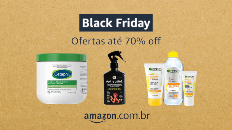 Hidratante facial, máscara capilar, protetor solar e mais: 21 itens de beleza em oferta na Black Friday