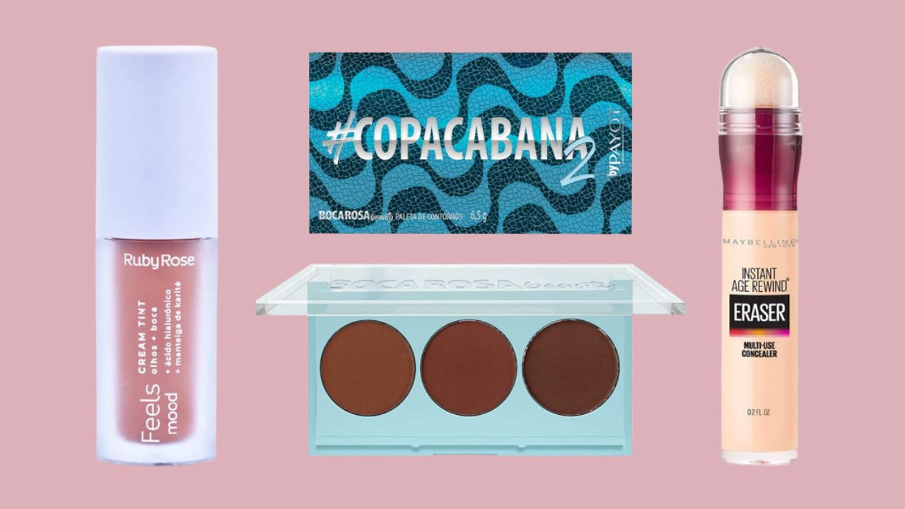 Iluminador, blush, corretivo e mais: 20 itens de maquiagem em oferta na Amazon