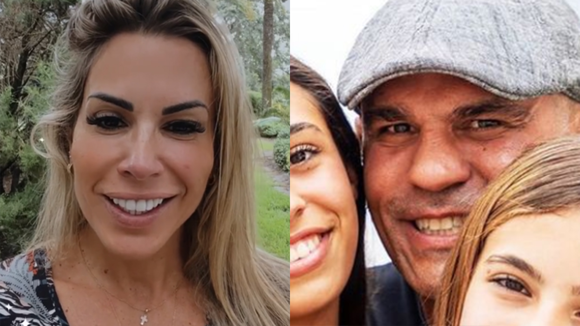 Joana Prado exibe foto inédita de Vitor Belfort com as filhas