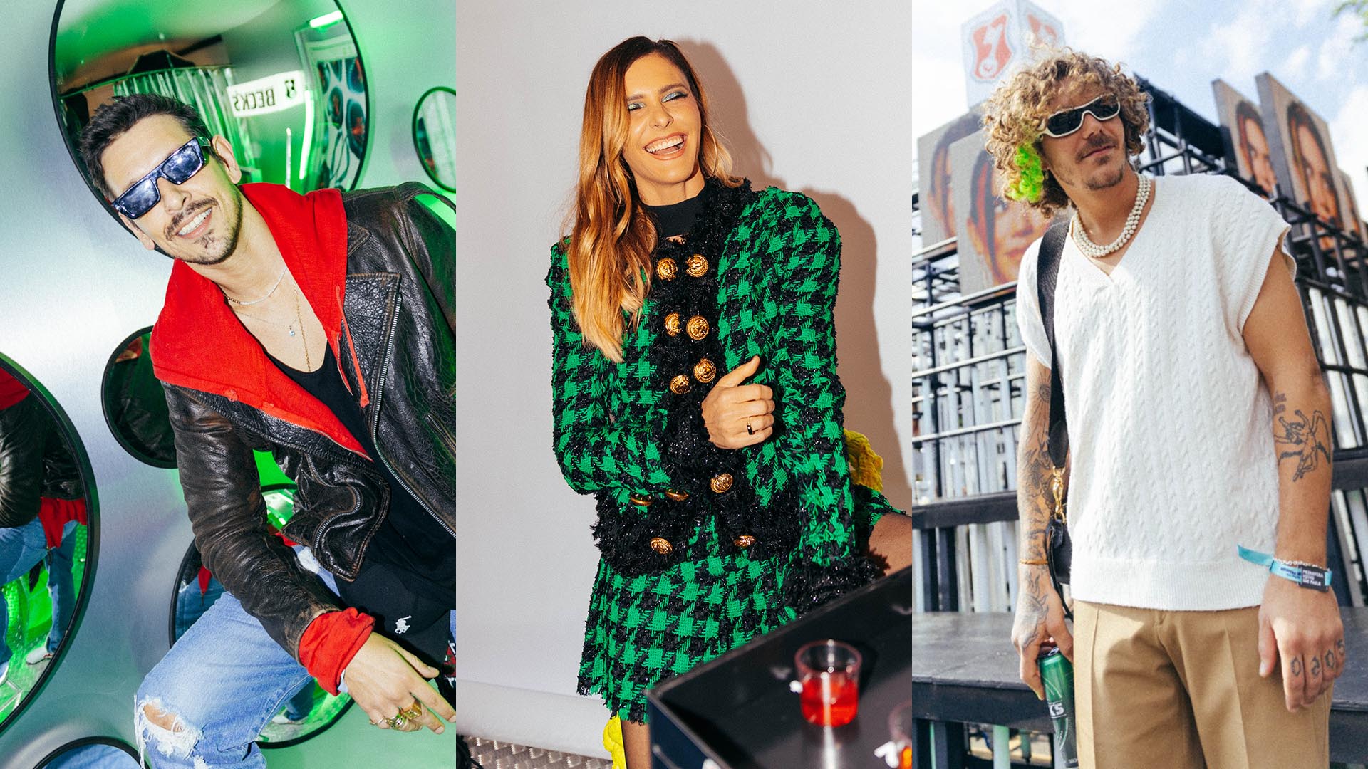 Fernanda Lima, João Vicente e Foguinho prestigiam o Festival Primavera Sound