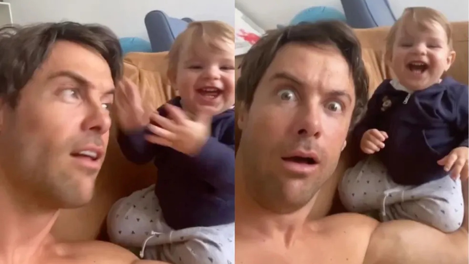 Kayky Brito e filho divertem internautas com vídeo contagiante