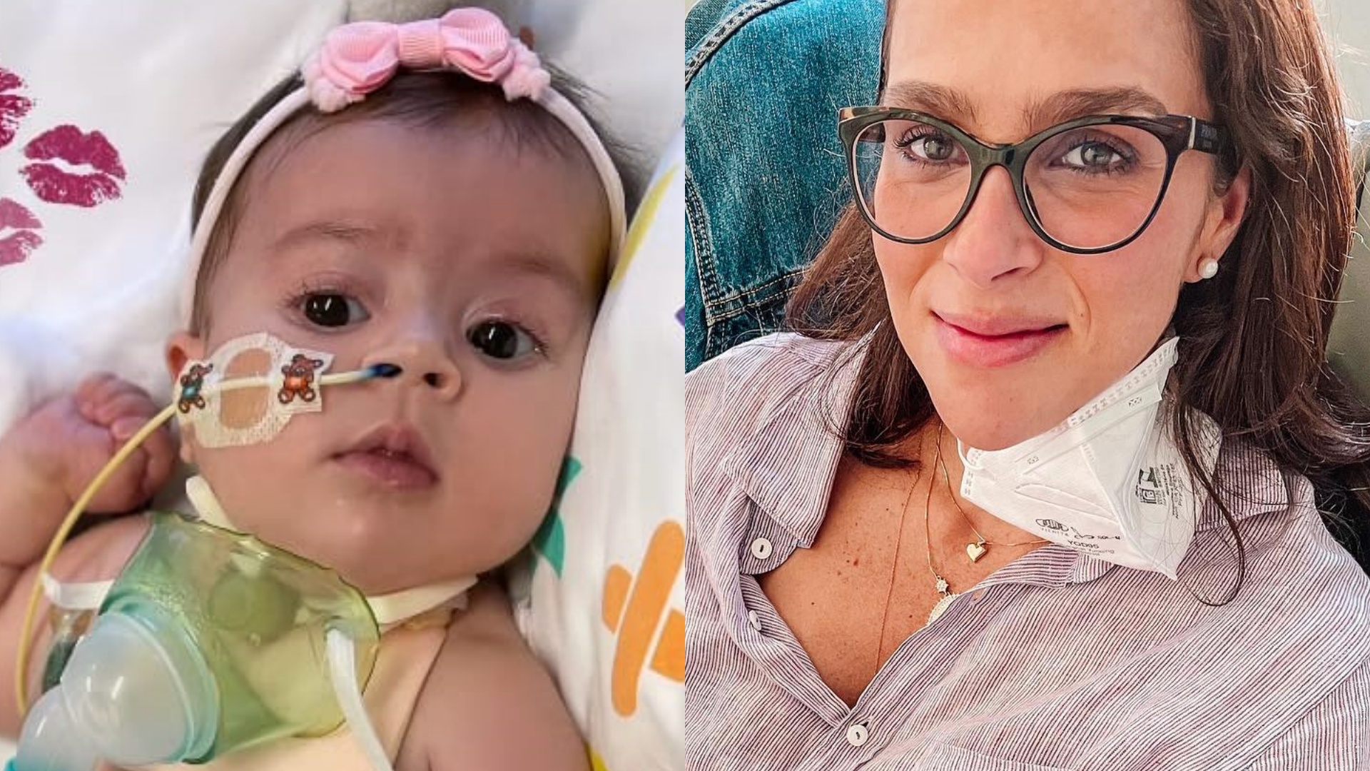 Leticia Cazarré posta foto da filha no hospital e desabafa: “Coração em pedaços”