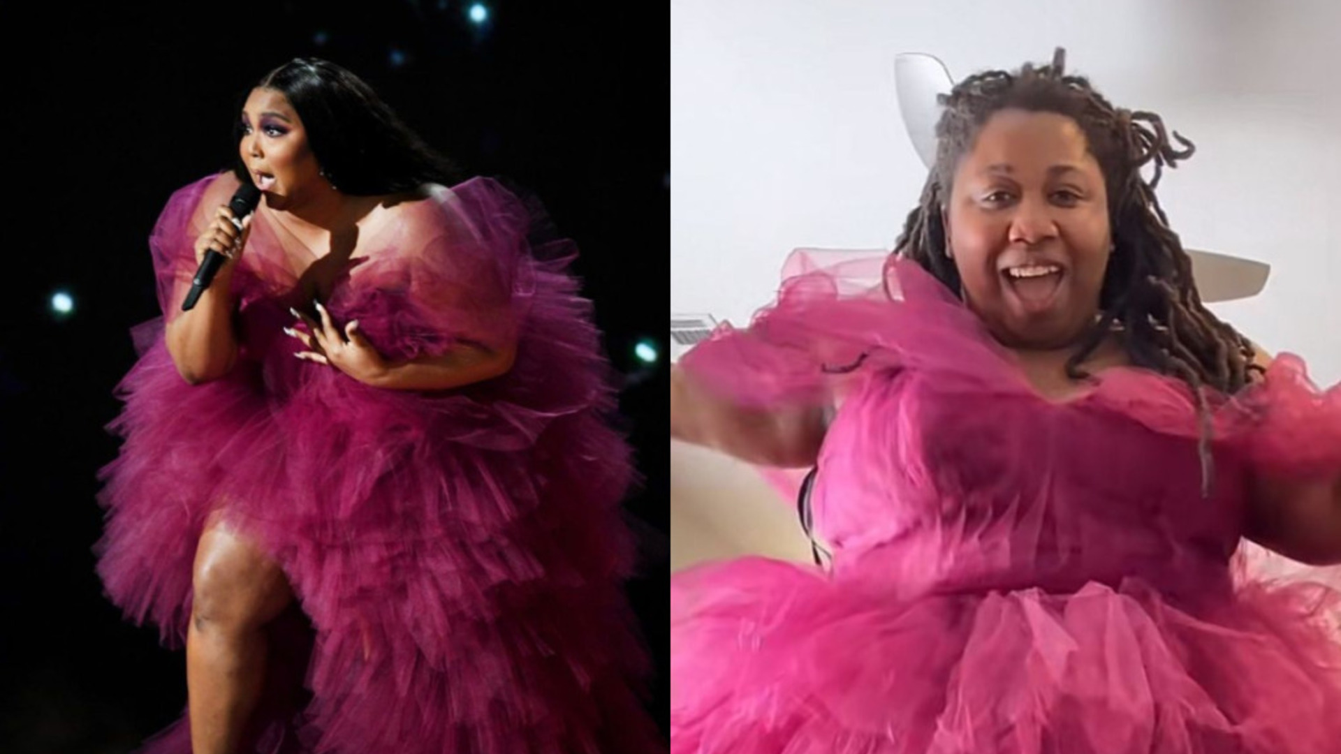 Lizzo surpreende fã ao presenteá-la com vestido usado em premiação