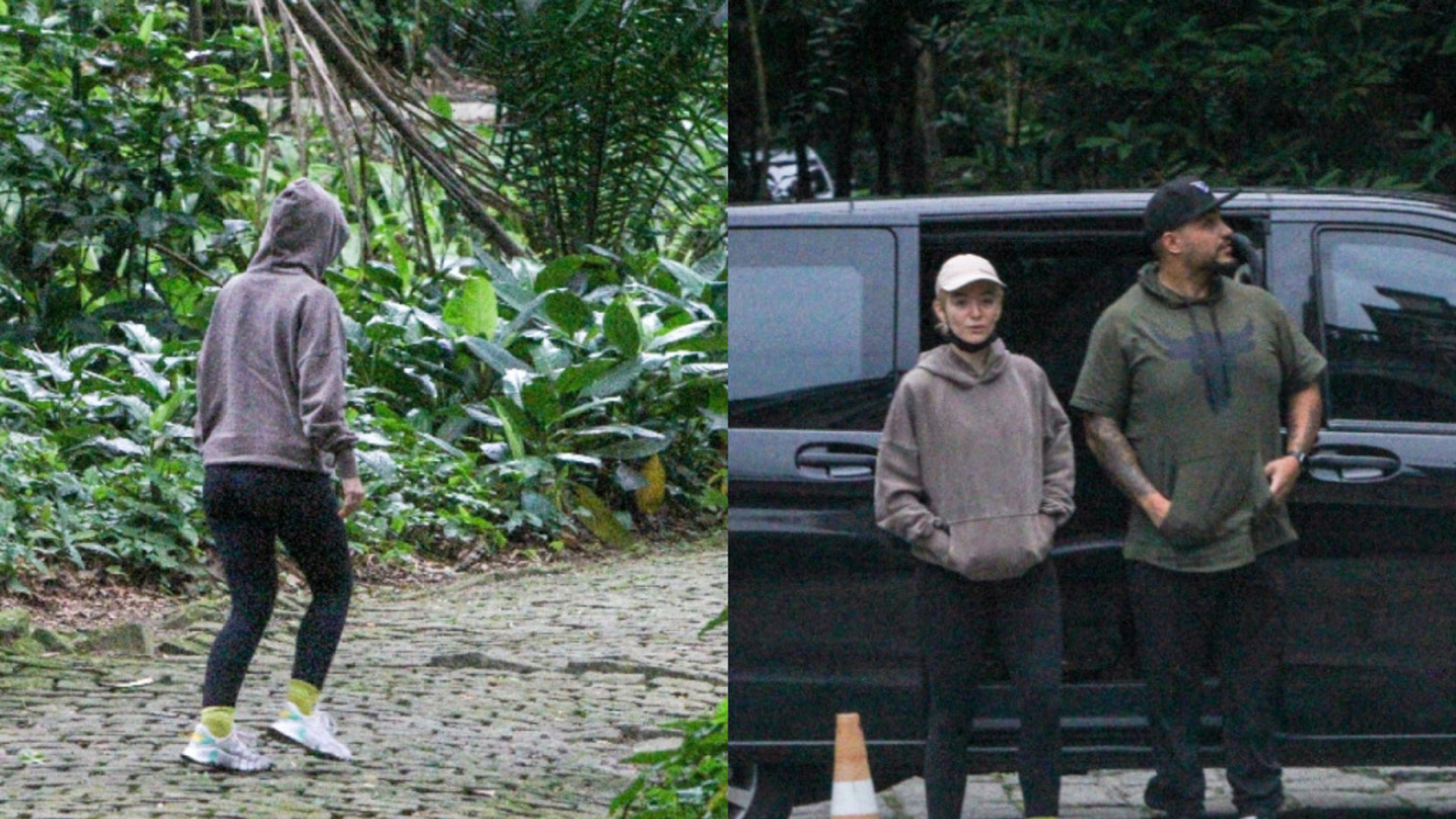 Discreta, Lorde caminha em Jardim Botânico no Rio de Janeiro durante sua passagem pelo Brasil