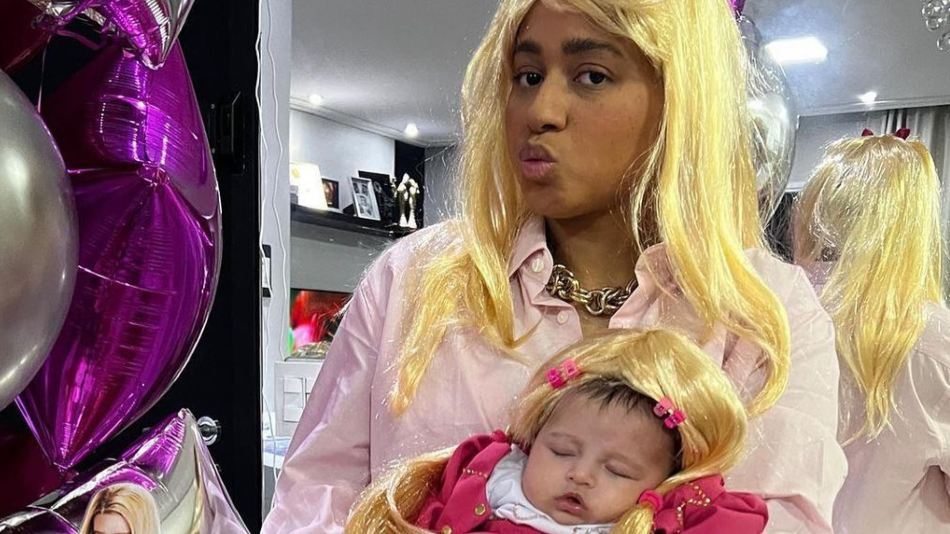 Mc Loma inova e prepara o segundo mêsversário da filha com tema inusitado
