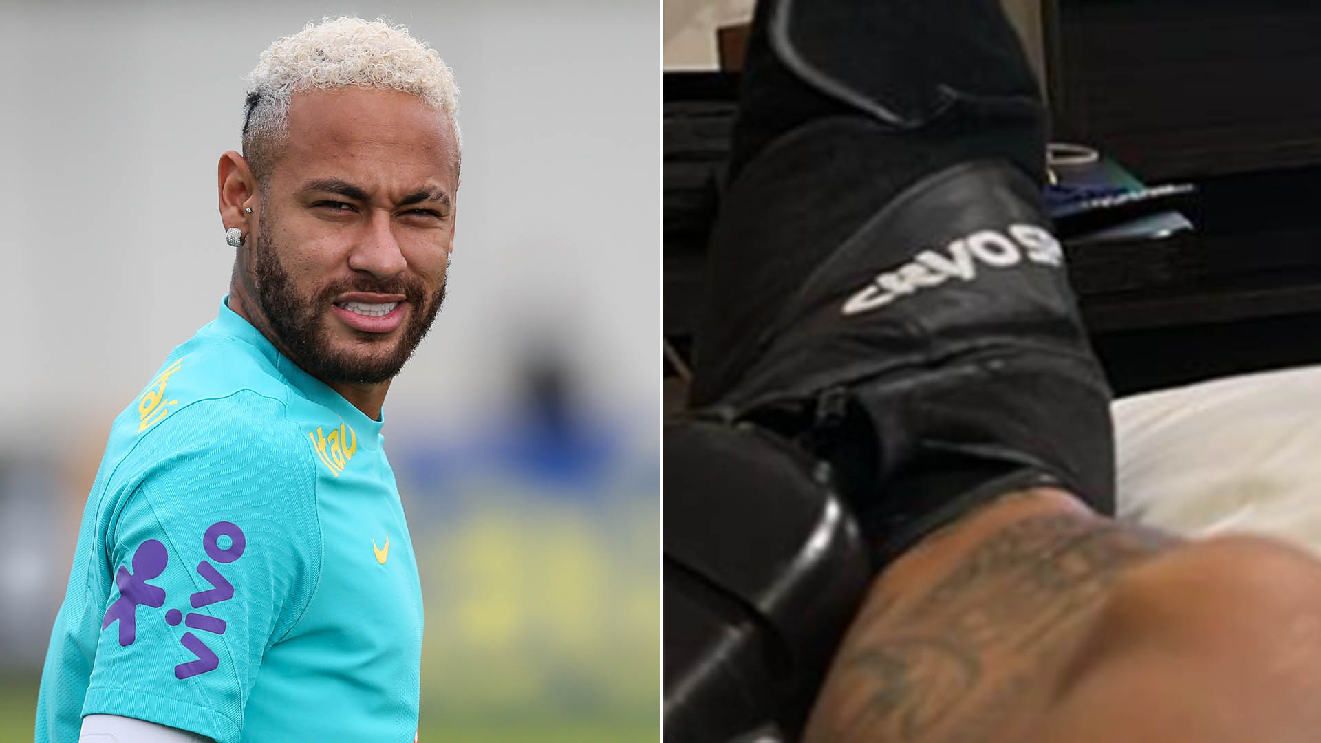 Neymar Jr mostra como está assistindo ao jogo do Brasil longe do gramado