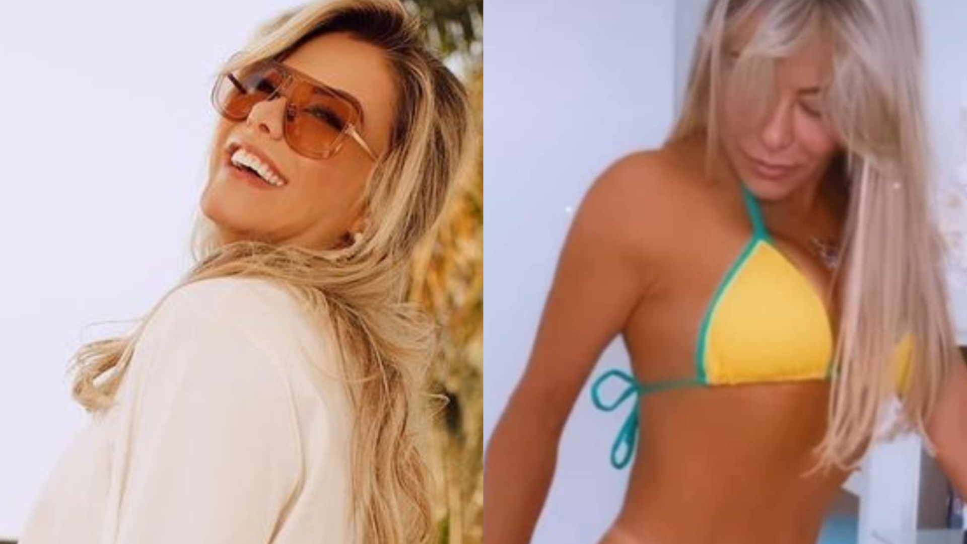 Esbanjando curvas esculturais, Poliana Rocha abaixa o biquíni e exibe marquinha de bronzeado