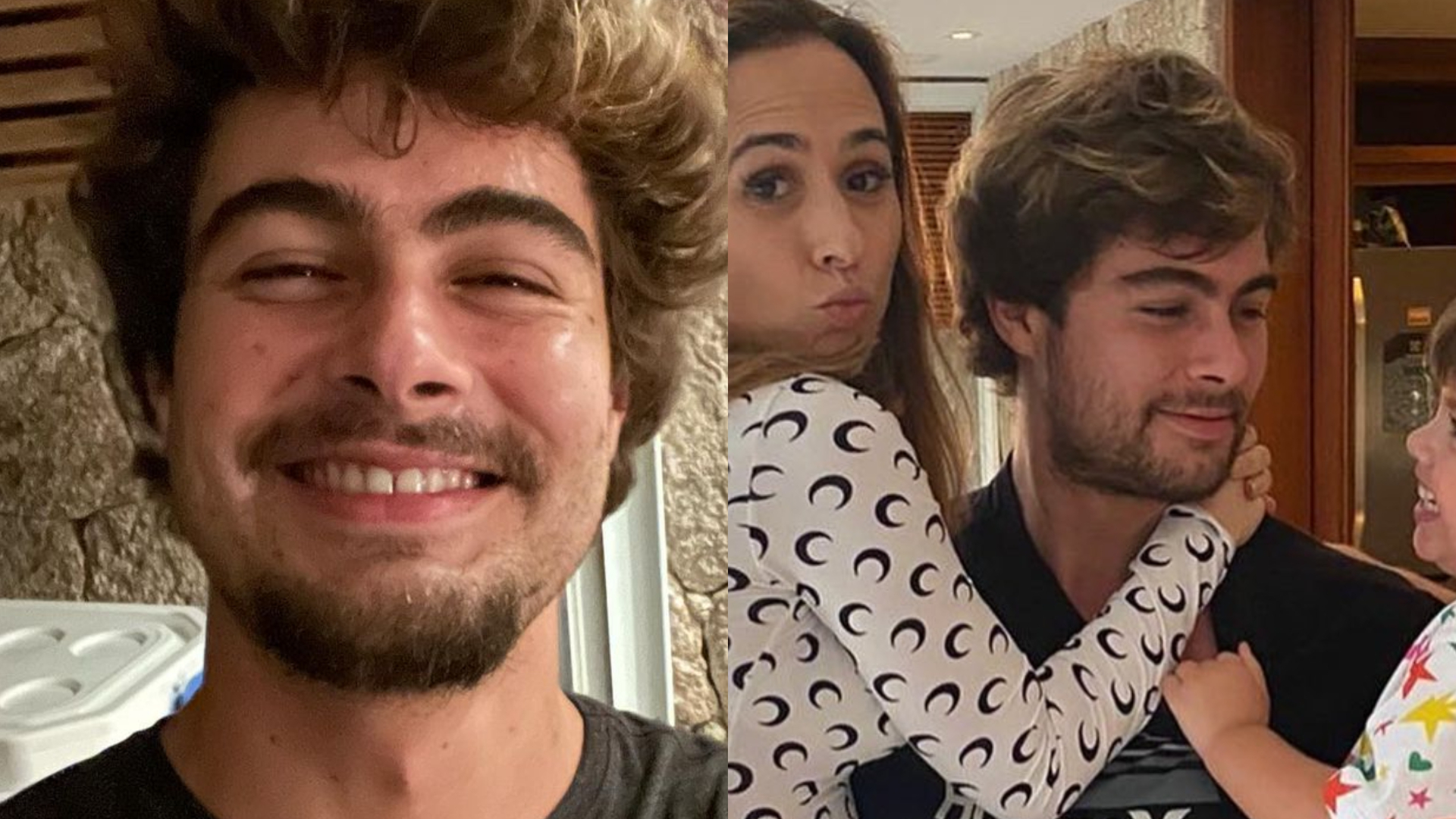 Rafa Vitti brinca ao posar com Tata Werneck e Clara Maria: ”Pai de duas”