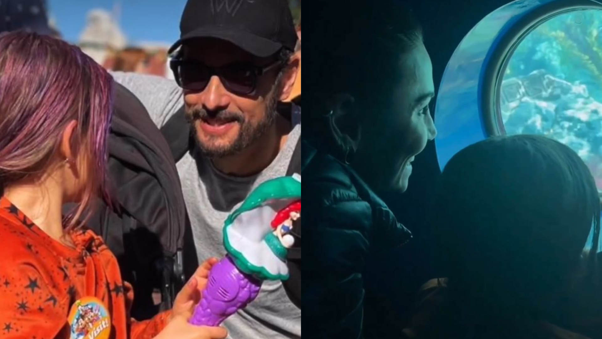 Rodrigo Santoro e Mel Fronckowiak levam a filha para conhecer a Disney