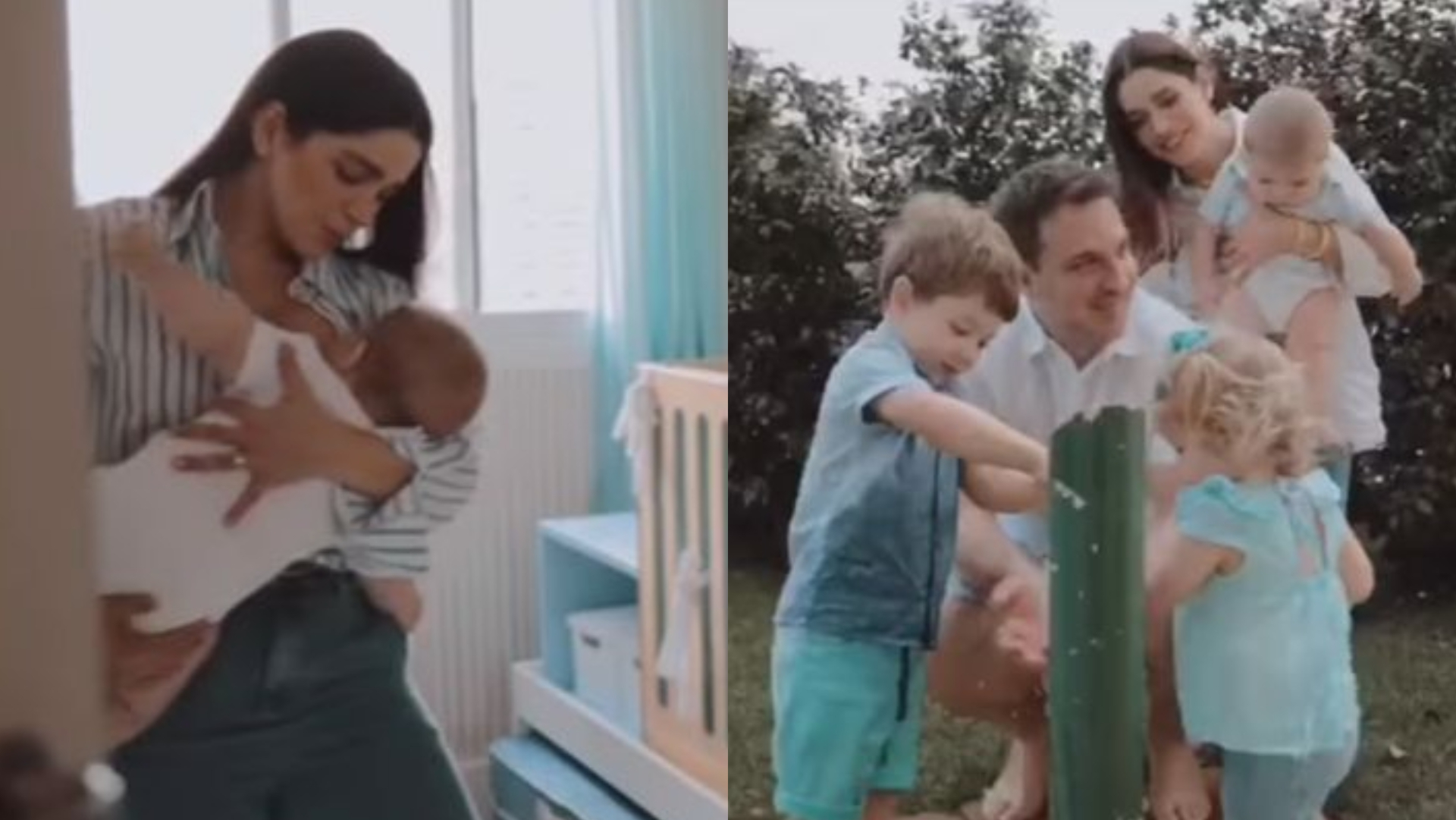Sabrina Petraglia posta vídeo com a família e se declara para o caçula: ”O tempo é mágico”