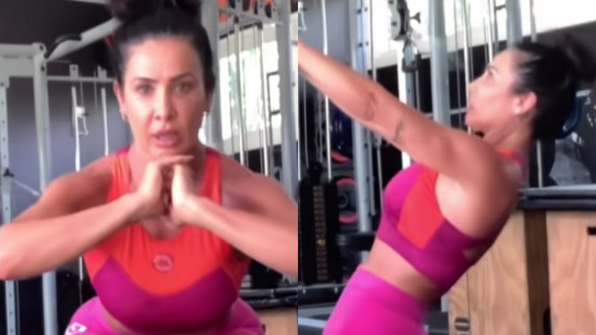 Scheila Carvalho impressiona ao mostrar corpão durante treino pesado na academia