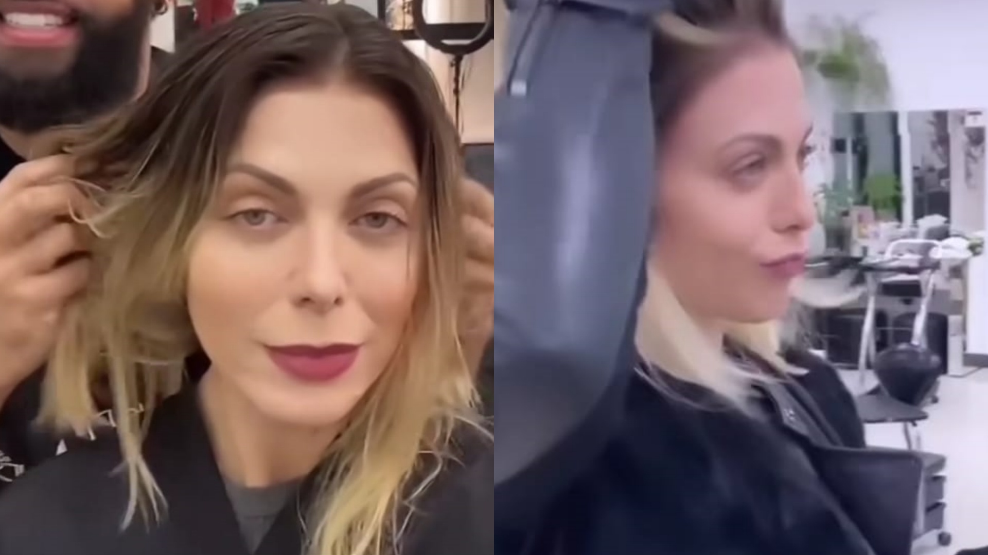 Após separação, Sheila Mello passa por transformação e surge com os fios mais loiros